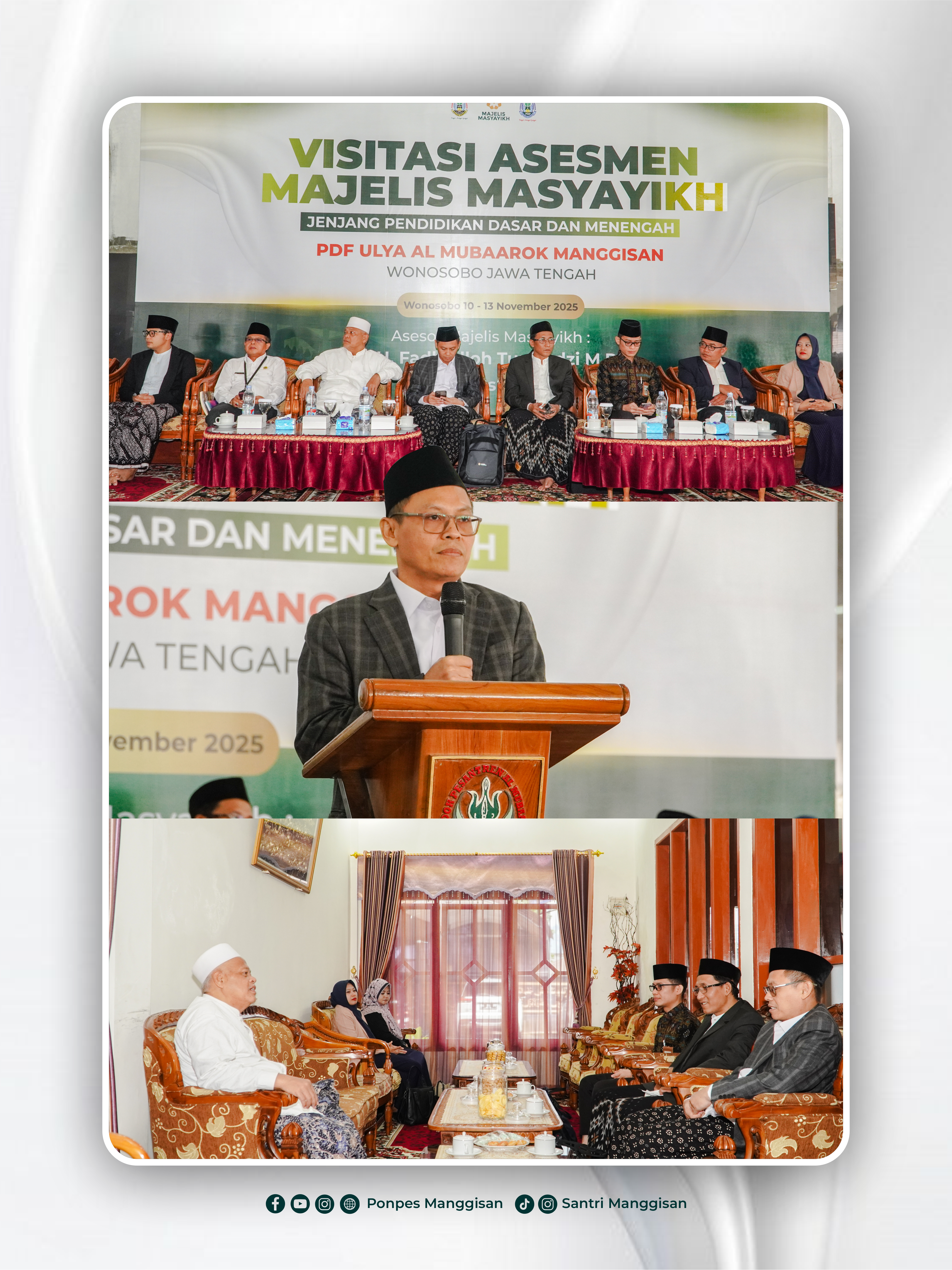 Tim Asesor Majelis Masyayikh Republik Indonesia Melaksanakan Visitasi asesmen di PDF Ulya AlMubaarok